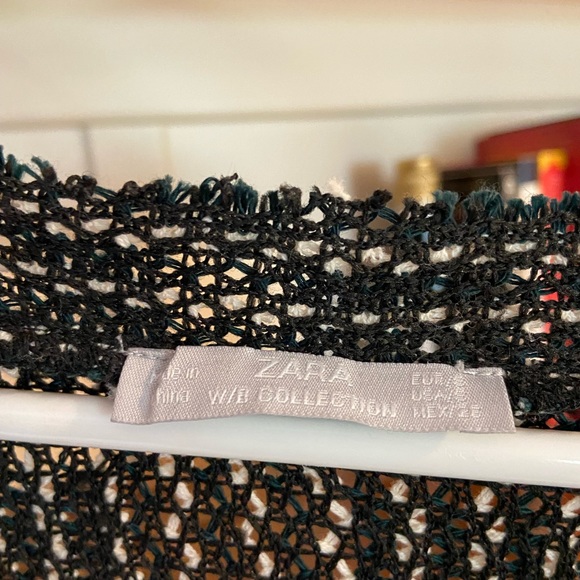 Zara Green Woven Dress - Size Small - Picture 5 of 7